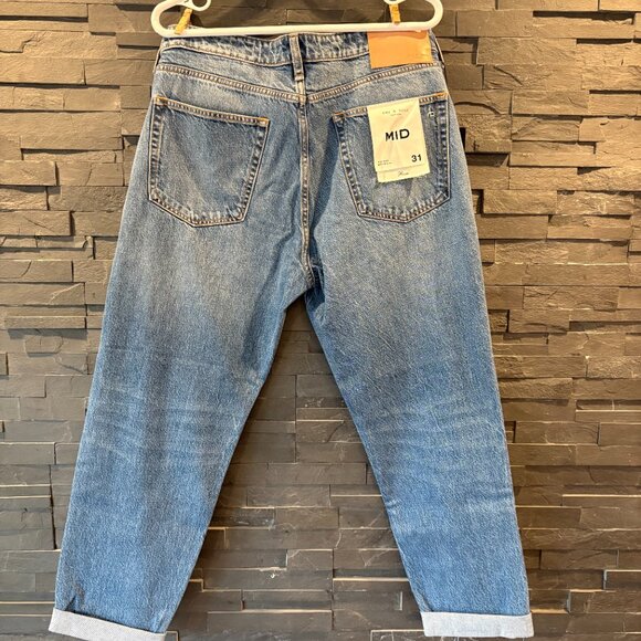 Rag & Bone Mid-Rise Rosa Peony 'Boyfriend' Jeans- Women's Size 31- New with Tags - Picture 8 of 10